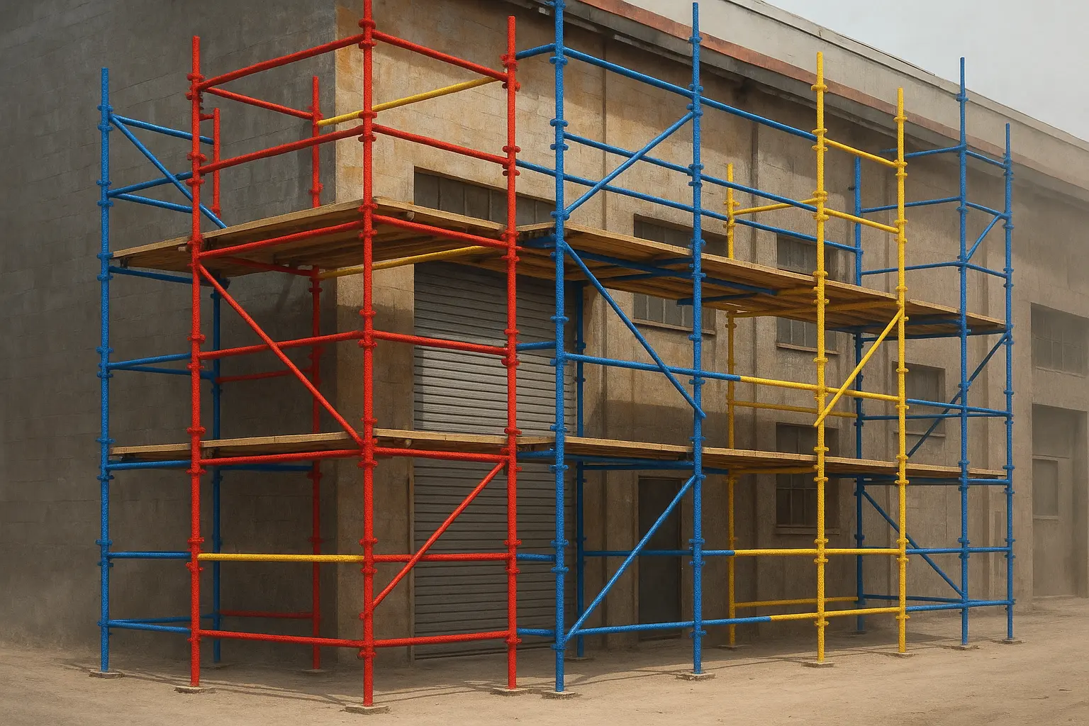 Painted Scaffolding